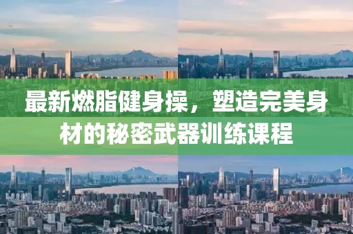 最新燃脂健身操，塑造完美身材的秘密武器訓(xùn)練課程