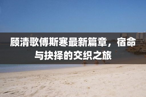 顧清歌傅斯寒最新篇章，宿命與抉擇的交織之旅