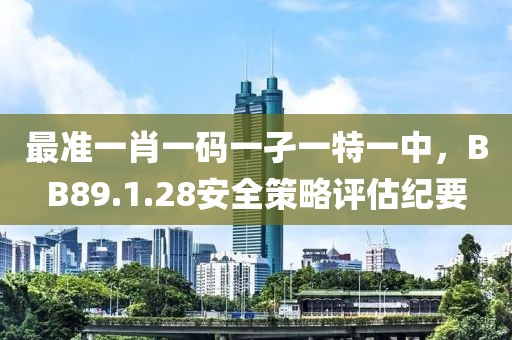 最準(zhǔn)一肖一碼一孑一特一中，BB89.1.28安全策略評估紀(jì)要