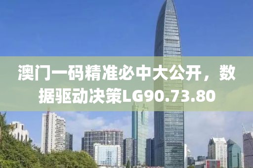 澳門一碼精準必中大公開，數據驅動決策LG90.73.80