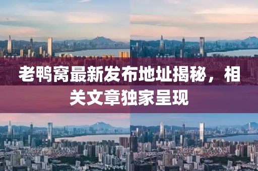 老鴨窩最新發(fā)布地址揭秘，相關(guān)文章獨(dú)家呈現(xiàn)