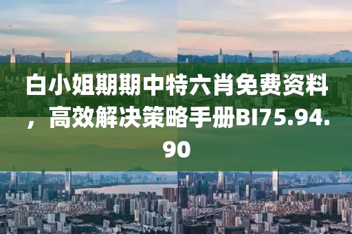 白小姐期期中特六肖免費資料，高效解決策略手冊BI75.94.90