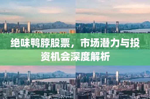 絕味鴨脖股票，市場(chǎng)潛力與投資機(jī)會(huì)深度解析