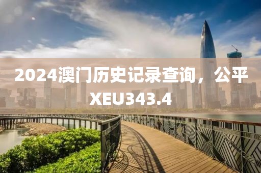 2024澳門歷史記錄查詢，公平XEU343.4