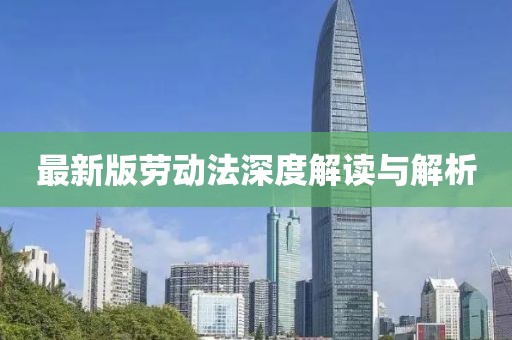 最新版勞動(dòng)法深度解讀與解析